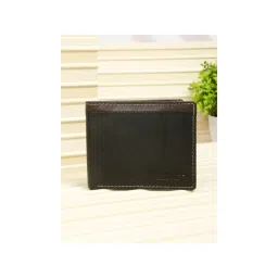 Teakwood Men’S Two-Fold Black with Brown Contrast Strap Leather Wallet-picture-11