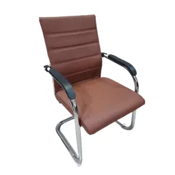 Teal Proton Fabric Office Visitor Chair - Brown-picture-18