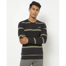 teamspirit Striped Crew-Neck Sweatshirt image 3