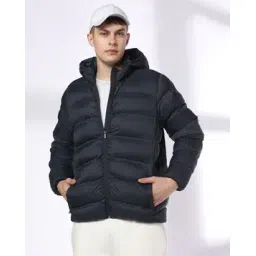 teamspirit Men Heat Seal Quilted Regular Fit Hooded Jacket-picture-21