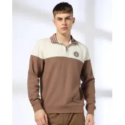 teamspirit Men Striped Regular Fit High-Neck Sweatshirt-picture-46