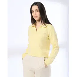 teamspirit Women Regular Fit Top with Contrast Tipping-picture-20