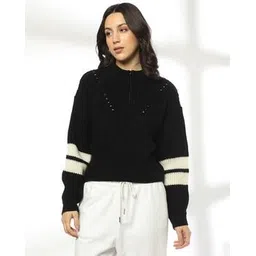 teamspirit Women Ribbed Relaxed Fit Pullover-picture-25