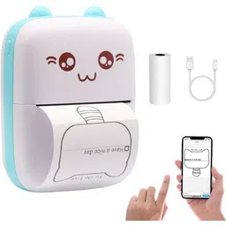 TECHEL Portable Mini Printer Bluetooth 2 roll xdf20 camera-picture-10
