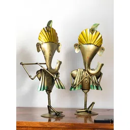 TECHEL Beige 2 Pieces Figurine Showpiece-picture-32