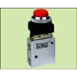 Techno JM06A 6.35 mm (1/4 inch) 3/2 Way Round Button Manual Valve-picture-14