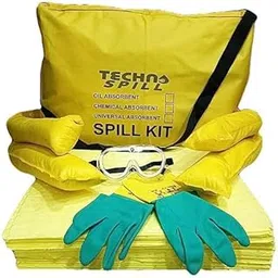 TECHNOSPILL Hazmat Spill Kits 10 LITER. (Absorb: Hospital Chemicals, Acid, Bases, Solvents, Mixed Chemicals, Other Acidic & Alkalis based Liquids)-picture-11