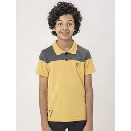 Technosport Boys Colourblocked Polo Collar UPF50 Slim Fit T-shirt-picture-23
