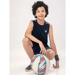 Technosport Boys Colourblocked Sleeveless Training Innerwear Vest-picture-37