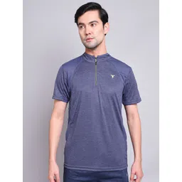 Technosport High Neck Antimicrobial Slim Fit Sports T-shirt-picture-15