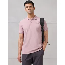 Technosport Men Anti Static Self Design Polo Collar Slim Fit T-shirt-picture-41