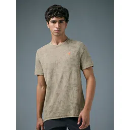 Technosport Men Anti Static Self Design Round Neck Slim Fit T-shirt-picture-38