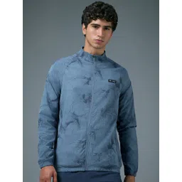 Technosport Men Mock Collar Abstract Printed Lightweight Sporty Jacket-picture-32
