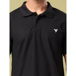 Technosport Men Polo Collar Extended Sleeves UPF50 Pockets Slim Fit T-shirt image 2