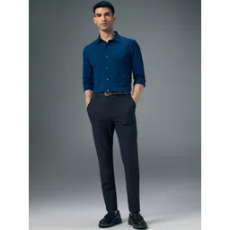 Technosport Men Relaxed Straight Leg Tapered Fit Easy Wash Trousers-picture-22