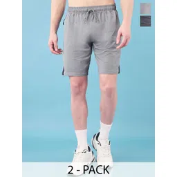 Technosport Men Slim Fit Running Sports Shorts with Antimicrobial Technology-picture-21