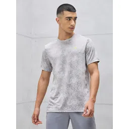 technosport Men Sporty Crew Neck Polyester Silver T-Shirt-picture-25