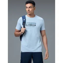 Technosport Men Typography Printed Anti Static Slim Fit T-shirt-picture-42