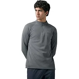 TECHNOSPORT Men's Polyester Solid Hooded Sweatshirt for Gym, Workout & Sports-picture-10
