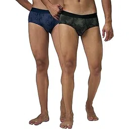 technosport Men's Printed Brief's with Anti Microbial Properties - (Pack of 2)-picture-43