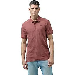 TECHNOSPORT Men's Slim Fit Jacquard Textured Polo Sports T-Shirt with Cotflex, UPF50+ for Regular use-picture-44