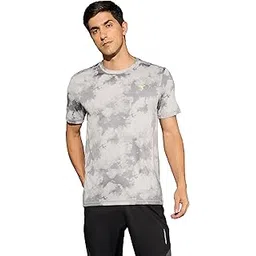 TECHNOSPORT Men's Slim Fit Printed Crew Neck Half Sleeve T-Shirt for Sports, Gym & Running-picture-12