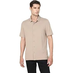 technosport Men's Solid Half Sleeve Collared Slim Fit Shirt for Regular Use-picture-28