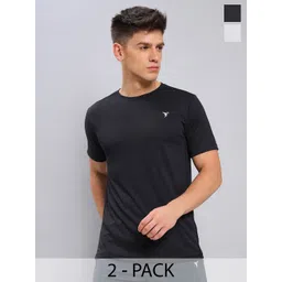 Technosport Pack Of 2 Antimicrobial Slim Fit Training T-shirt-picture-24
