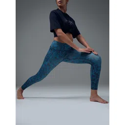technosport Printed Women Blue Tights-picture-42