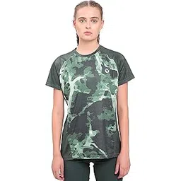 technosport Quickdry Womens Slimfit Roundneck Halfsleeve T-Shirt Odourfree Breathable UV Protection (WTW112_123P)-picture-12