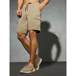 technosport Solid Men Brown Cargo Shorts-picture-11