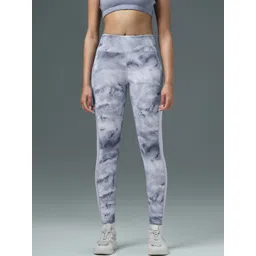 Technosport Women Colourblocked Antimicrobial Slim Fit Sports Tights With Elasto Plus-picture-38