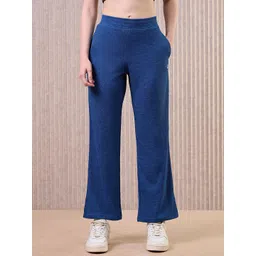 technosport Women Cubic Melange Relaxed Fit Track Pants With Double Cool-picture-42