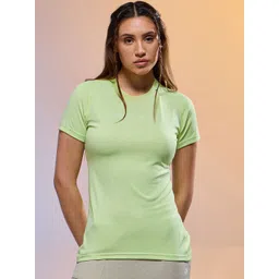 Technosport Women Typography Printed Antimicrobial Slim Fit T-shirt-picture-15