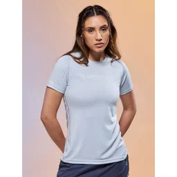 Technosport Women Typography Printed Round Neck Slim Fit T-shirt image 1