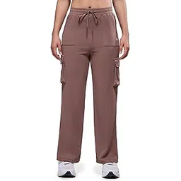 technosport Women's Straight Fit Solid Textured Sports Cargo Pants with Technocool+, Quick Dry for Gym, Sports and Regular Use-picture-27