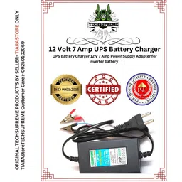 techsupreme Premium 12 Volt Battery Charger 7 Amp for UPS Square Wave Inverter-picture-10