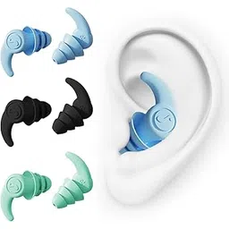 tecokart TecoKart® 3 Pairs of Reusable Silicone Waterproof Earplugs for Adults & Teens (14+), Perfect for Sleeping, Swimming, Surfing, Snorkeling and Water Sports-picture-38