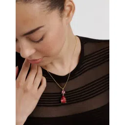 Ted Baker Golden Crystal Teardrop Tearsa Pendant-picture-30