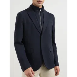 Ted Baker Notched Lapel Long Sleeve Single Breasted Blazer-picture-24