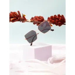 Ted Smith Black Square Polarized Unisex Sunglasses-picture-17