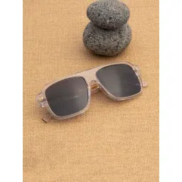 Ted Smith Black Square UV Protection Unisex Sunglasses image 5