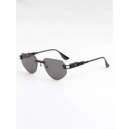 Ted Smith Black UV Protection Aviator Unisex Sunglasses-picture-21