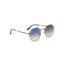 Ted Smith Blue Round UV Protection Unisex Sunglasses-picture-16
