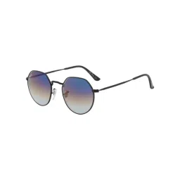 Ted Smith Blue Round UV Protection Unisex Sunglasses image 4