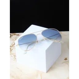 Ted Smith Blue UV Protection Aviator Unisex Sunglasses-picture-32