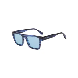 Ted Smith Blue UV Protection Square Unisex Sunglasses-picture-28