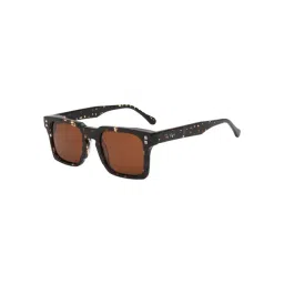 Ted Smith Brown UV Protection Square Unisex Sunglasses-picture-16