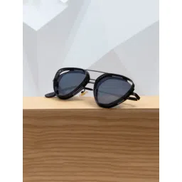 Ted Smith Grey Aviator UV Protection Unisex Sunglasses-picture-27