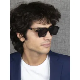 Ted Smith Grey Square UV Protection Unisex Sunglasses-picture-30